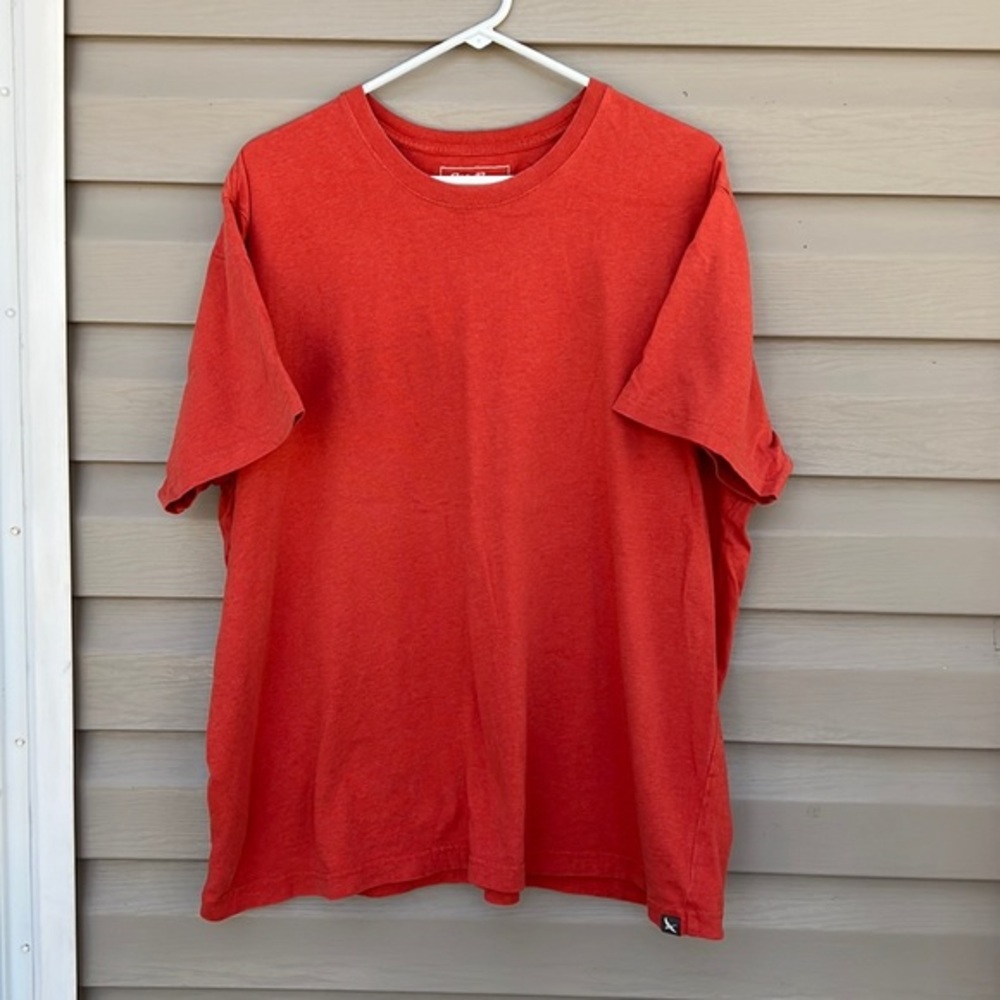 Eddie Bauer mens orange shortsleeve teeshirt